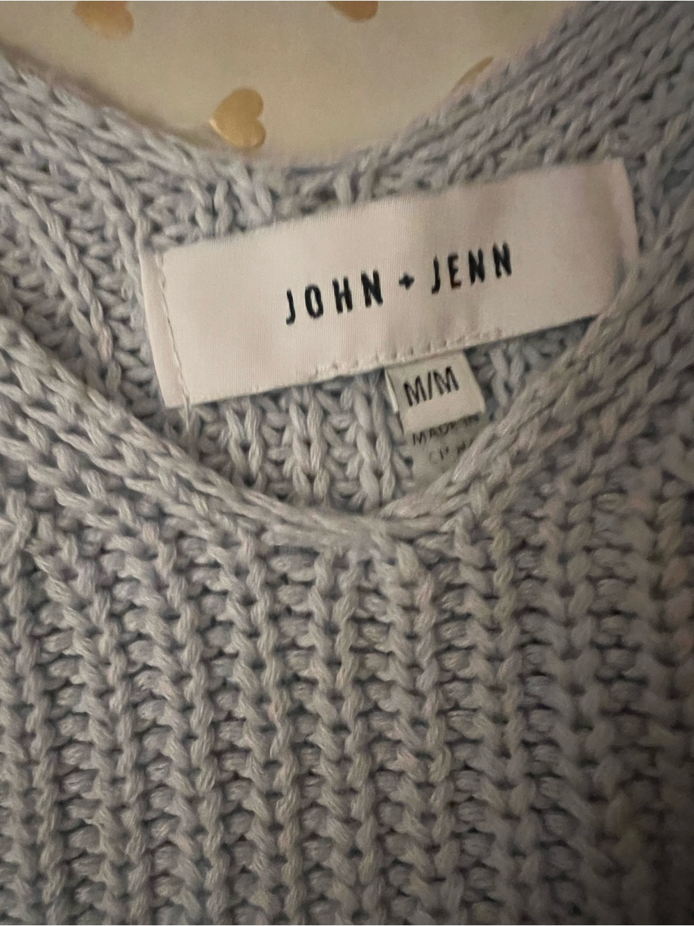 John + Jenn Light Gray Ribbed Crew Neck Sweater